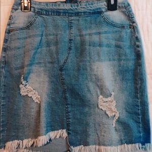 really cute blue jean skirt!